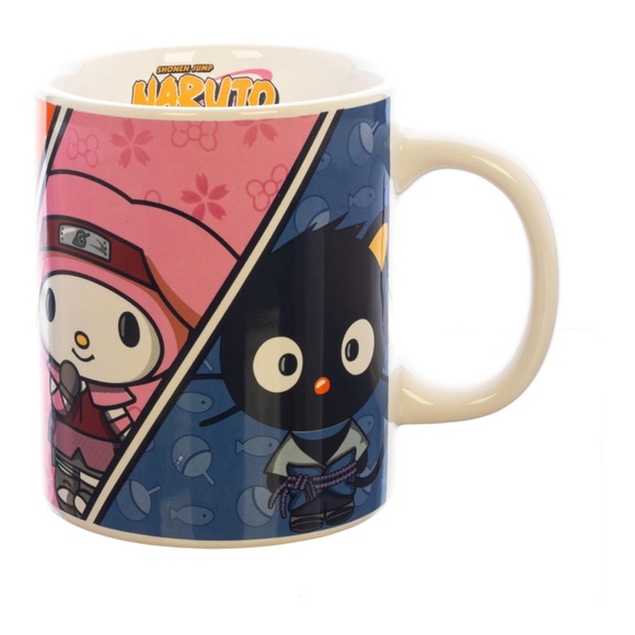 Hello Kitty x Naruto Shippuden Ceramic Coffee Tea Mug 16 oz from Bioworld - Picture 7 of 10